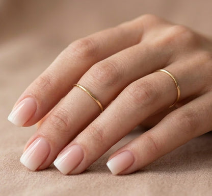 Babyboomer - Carré Press On en Gel Souple