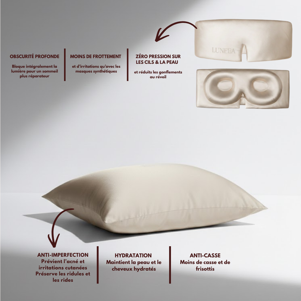 Coffret Rituel Nuit Luneea – Taie, Masque & Chouchou