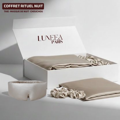 Coffret Rituel Nuit Luneea – Taie, Masque & Chouchou