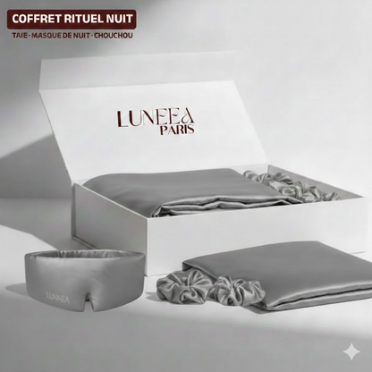 Coffret Rituel Nuit Luneea – Taie, Masque & Chouchou